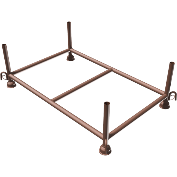 Stackable pallet | 1,43m x 0,87m | painted | Filling dimensions: 1.43 m x 0.87 m x 0.35 m